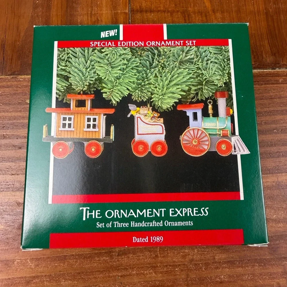 Hallmark Keepsake Ornament The Ornament Express Set of Three 1989